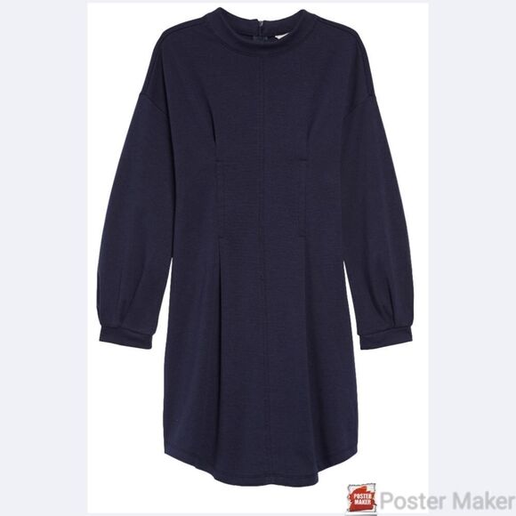 Habitual Girl Blue Long Sleeve Dress Size 14 - Picture 1 of 5